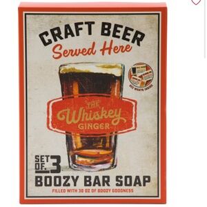 Craft Beer Boozy Bar Soap Boxed Gift Set of 3 NIB